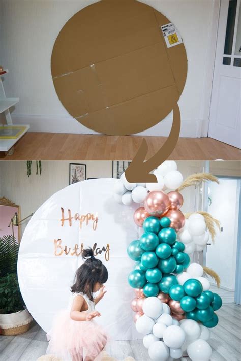 diy  arch backdrop home birthday decor diy birthday backdrop