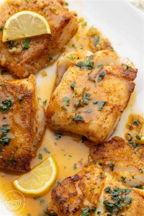 Lemon butter pan seared cod recipe little sunny kitchen – Artofit