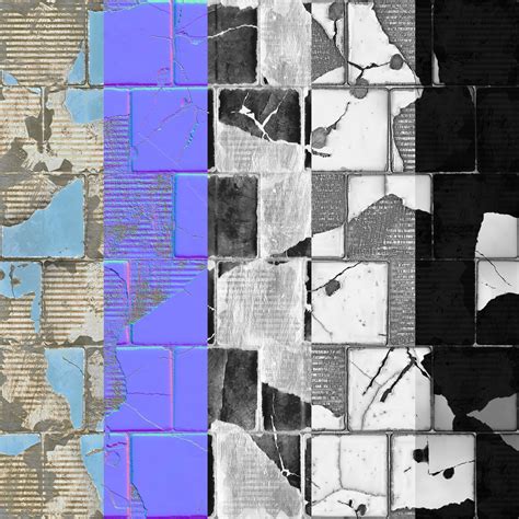 ArtStation - 129. Broken Tiles#06 | Game Assets