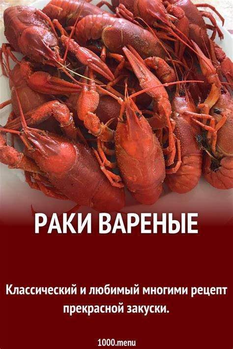 Раки вареные рецепт с фото пошагово - 1000.menu