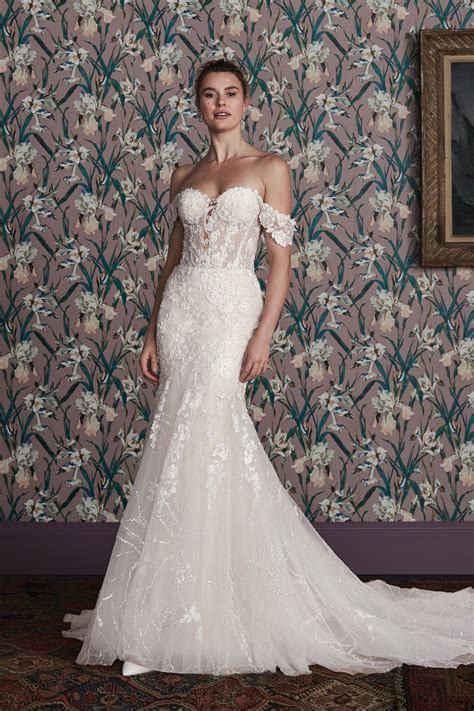 Style PARKER: Beaded Mermaid Gown with Scattered Sequin Tulle | Justin