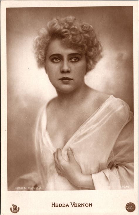 HEDDA VERNON : PRETTY GERMAN SILENT FILM ACTRESS, WRITER AND PRODUCER