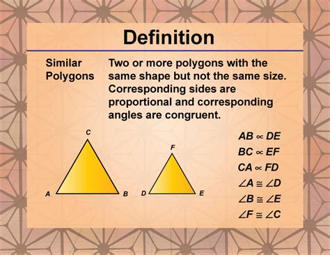 Definition--Polygon Concepts--Similar Polygons | Media4Math