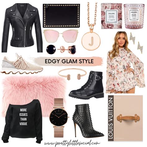 glam fashion  accessories edgy glam style pretty  social