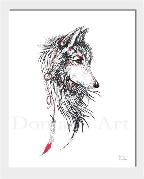 Spirit Wolf Drawing at PaintingValley.com | Explore collection of ...