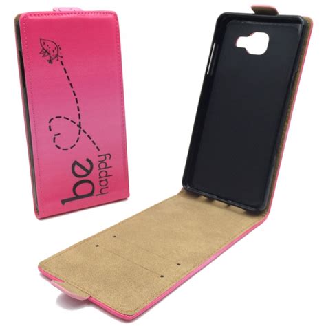 Handyhülle Tasche für Handy Samsung Galaxy A3 2016 Be Happy Pink ...