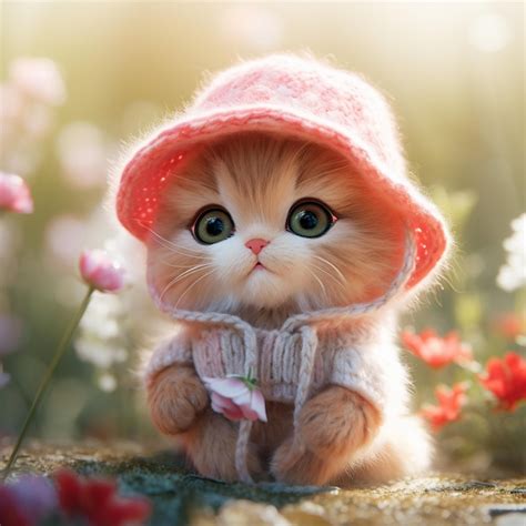 Gatinho Engraçados - Um gatinho fofo e meigo da pixar, fofinho e gordinho | Foto Premium