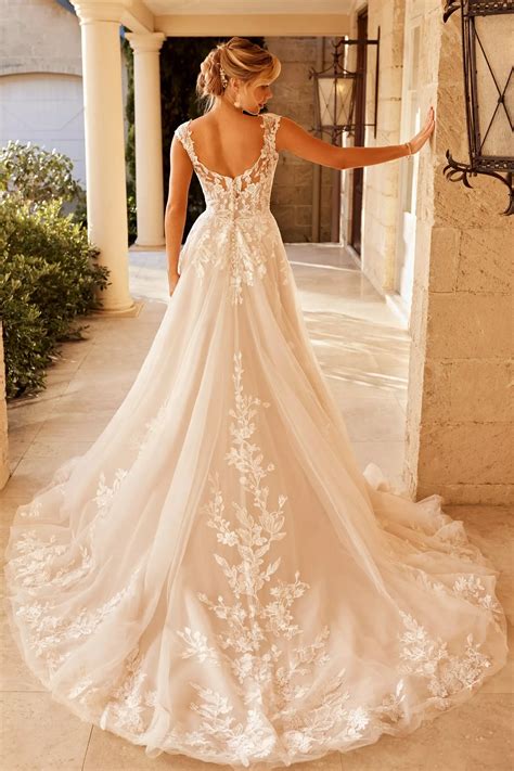 Bohemian Bridal Gown with Illusion Back | Sophia Tolli | Elegant