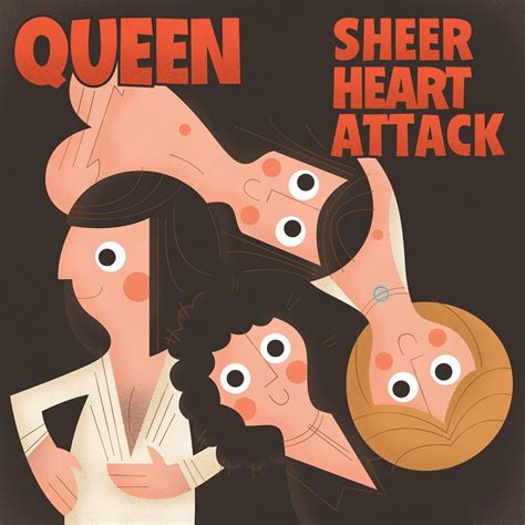 album cover illustration queensheer heart attack joe gottli print shop