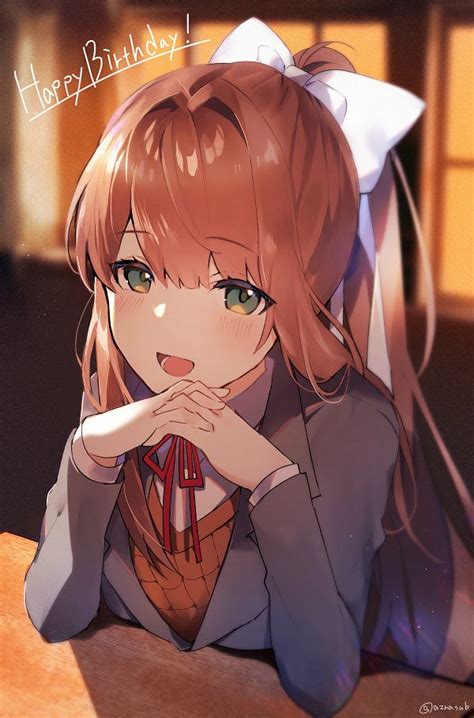 monika doki doki literature club image  aznasub
