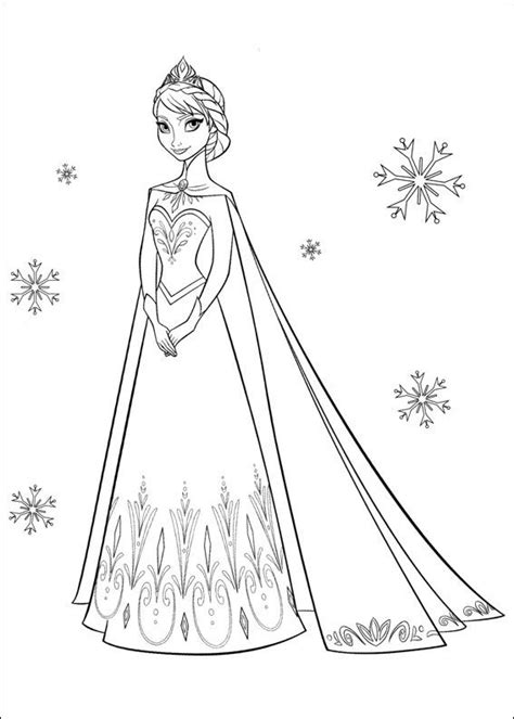 Elsa Ausmalbilder Kostenlos | Elsa coloring pages, Frozen coloring