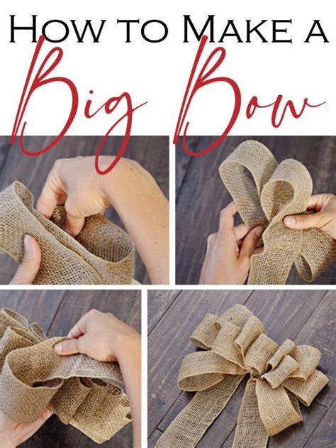 how to make a bow out of big ribbon