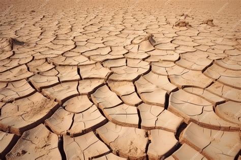 premium ai image parched landscape drought  disaster crop failure