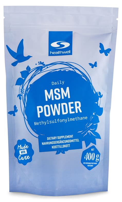 MSM-Pulver | 100 % naturligt | Svensk Hälsokost