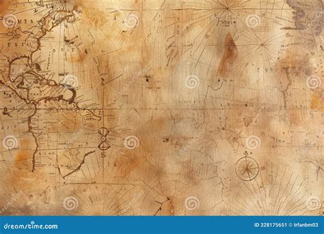 Detailed Map Illustration on Paper. Cartographic Precision and Artistic ...
