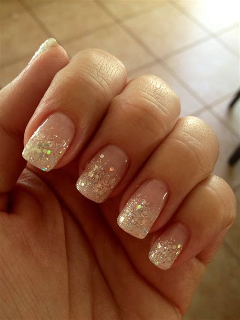 50 Most Beautiful Glitter French Tip Nail Art Design Ideas | Glitter ...