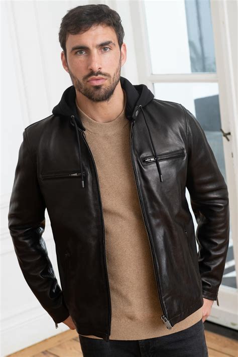 Giacche uomo chevignon RECLC0110625 WHEEL NOIR - City-Pelle.it