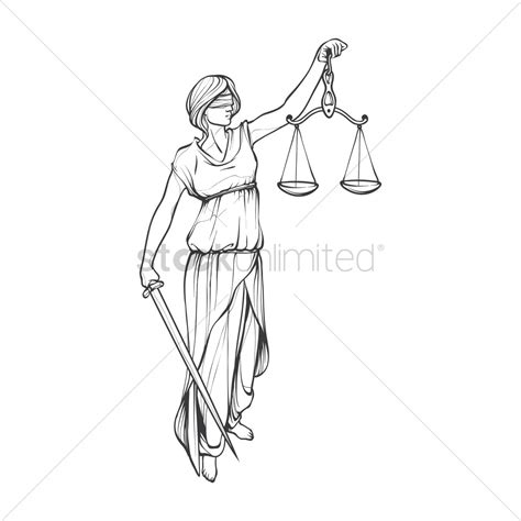 Lady Justice Drawing at PaintingValley.com | Explore collection of Lady ...
