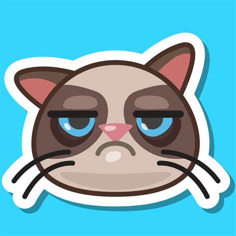 Grumpy Cat on Twitter: "Get the exclusively awful Grumpy Cat sticker on ...