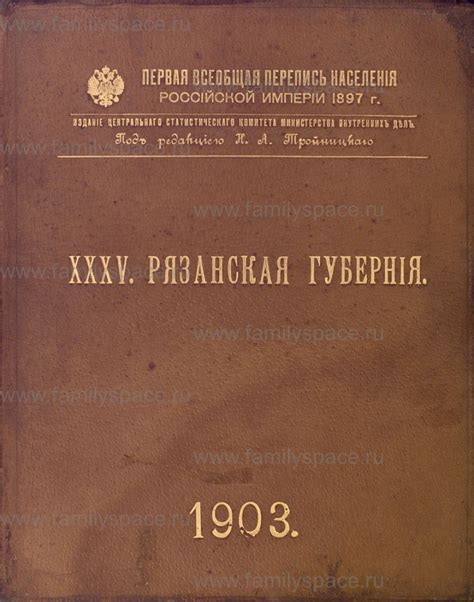 Первая всеобщая перепись населения Российской империи 1897 года ...