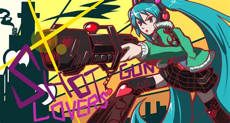 gun hatsune miku vocaloid weapon | konachan.com - Konachan.com Anime ...