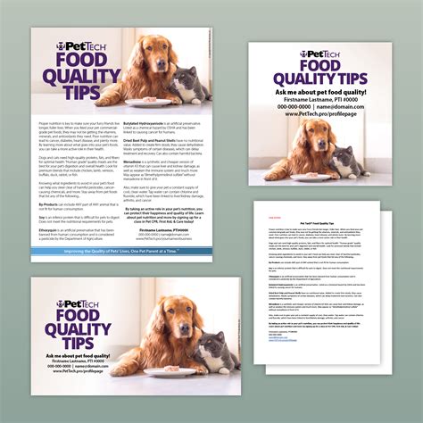 food quality tips starter pack pet tech marketing
