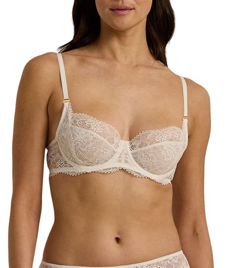Lauren Ralph Lauren Unlined Full-Coverage Lace Bra | Dillard's