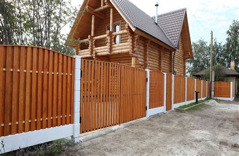 Деревянный забор для дачи под ключ - купить в Санкт-Петербурге по ...
