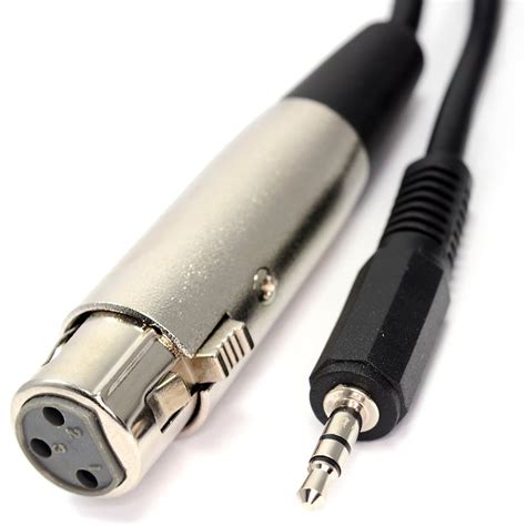 XLR (мама) - 3,5 jack 0,2 м (переходник, шнур)