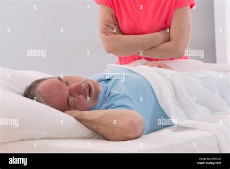 snoring man  res stock photography  images alamy