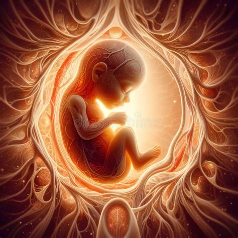 illustration   baby   womb stock illustration illustration