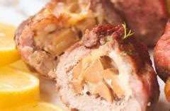 Рецепт ромштекса с паприкой, сыром и грибным соусом