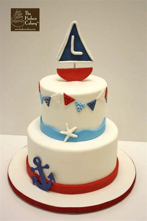 Sailor themed birthday cake