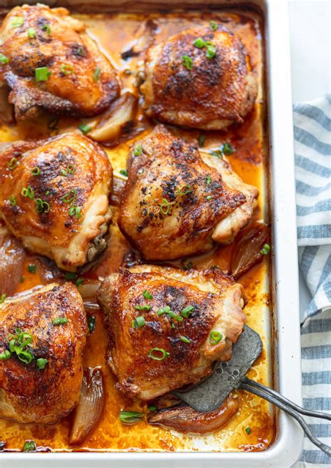 Soy-Ginger Glazed Chicken Thighs - Familystyle Food