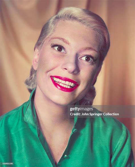 1956 - Actress Carol Channing smiling for a publicity photo for the