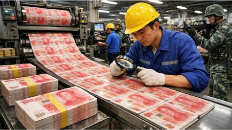 chinese yuan printing factory  chinas money