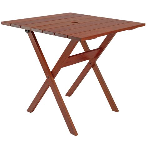 Mesa Tramontina Dobravel Madeira - Mesa Dobrável Tramontina Lanati Quadrada em Madeira Jatobá 80 cm FSC de ...
