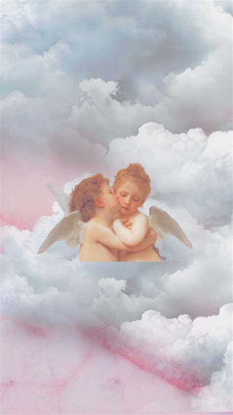 Download Heaven on Earth – Angel Aesthetic Clouds Wallpaper