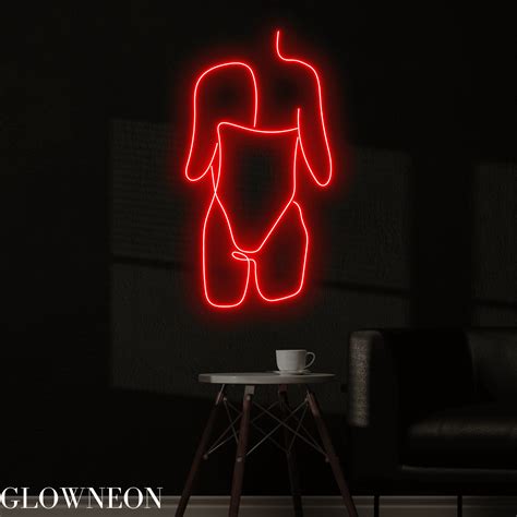 Glowneon Sexy Girl Back With Bikini Neon Sign, Woman Body Led Light ...