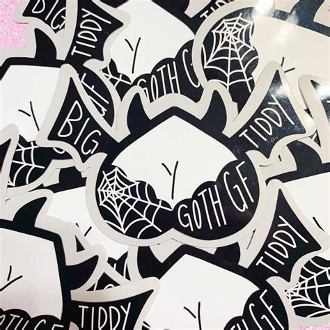 Big Tiddy Goth Gf Sticker Meme | Etsy