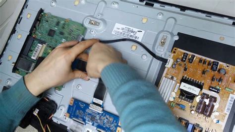 ремонт телевизора samsung ue32f5020, нет изображения(нет подсветки ...