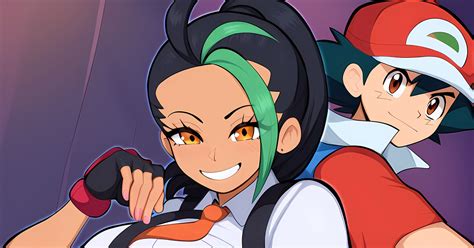 Nemona X Protagonist Hentai - Ash/Nemona, championshipping, Nemona (Pokémon Trainer) / Mullon's Ash x ...