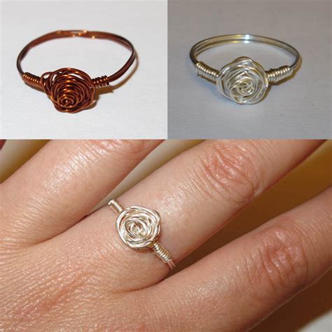 rose wire wrap ring  taskera  deviantart