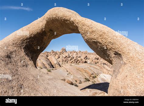 natural formed rock arch   area    alabama hills
