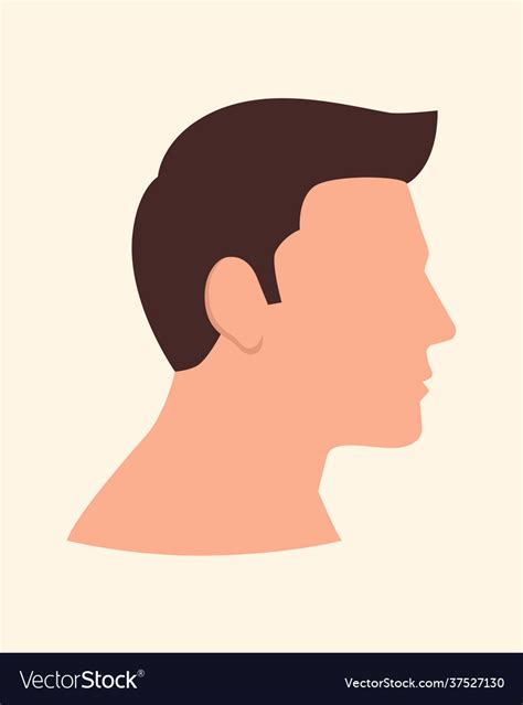 side view man face royalty  vector image vectorstock