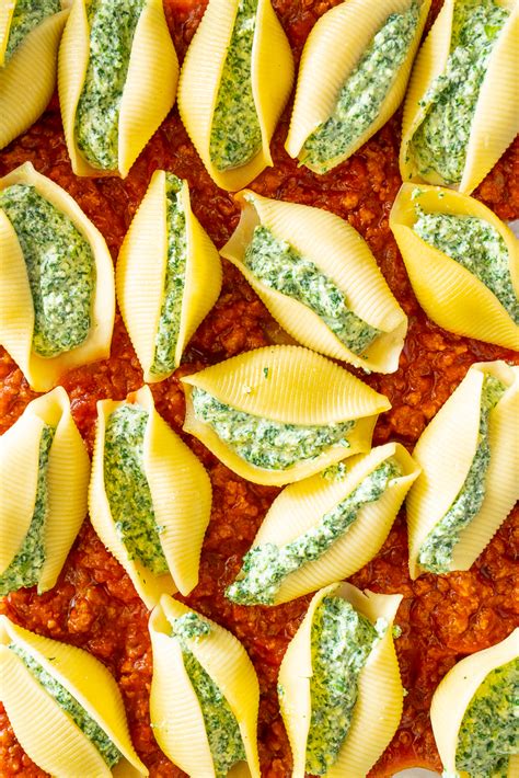 Stuffed Shells with Meat Sauce - Mountain Mama Cooks