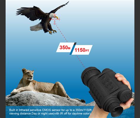 Digital Night Vision Monocular IR Wildlife 6x50mm 5MP HD Camera | PCP Mart