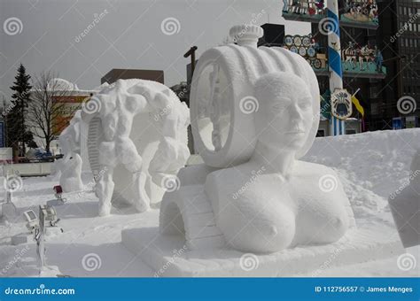 Sapporo Snow Festival Sculptures Editorial Photography - Image of ...