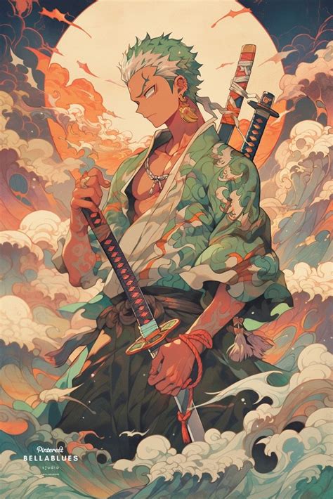"Roronoa Zoro's Gear 5 Surreal Portraits" | Dibujos, Ilustración de ...