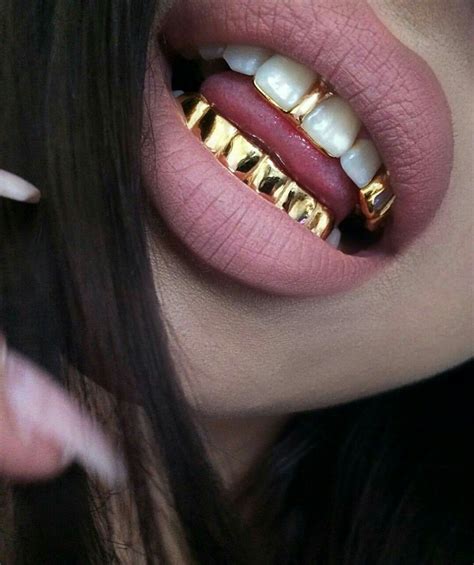 yung vogue grillz gold teeth girl grillz